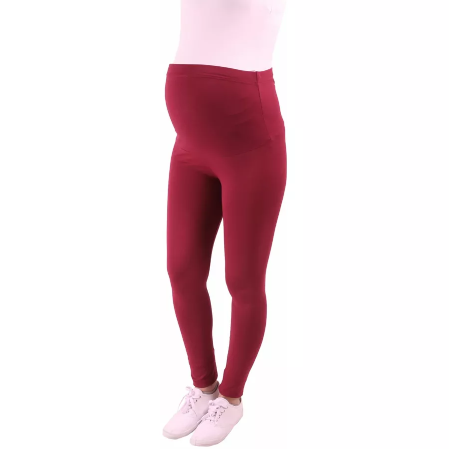 M.M.C. Umstandsleggings Komfortabel Weinrot