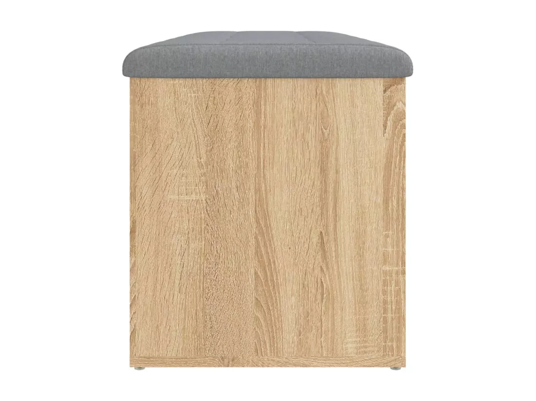 Banc de rangement chêne sonoma 102x42x45 cm bois d'ingénierie
