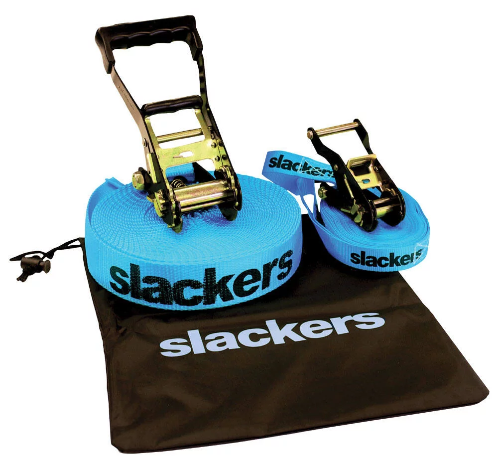 SLACKERS SLACKLINE KIT CLASSIC AVEC SANGLE D'APPRENTISSAGE