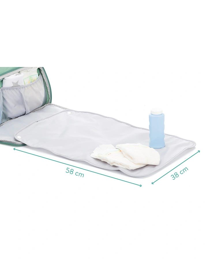 Wickeltasche SYLT (39x24x32) in mint