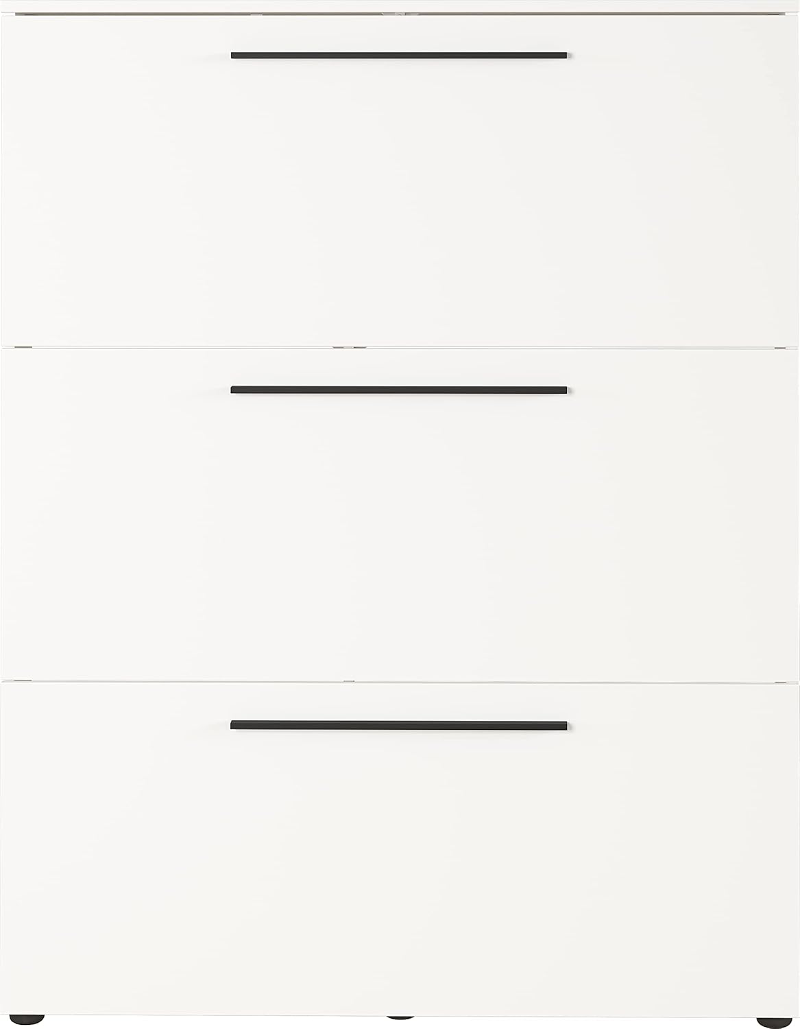 Germania Schuhschrank 2577-84 GW-Utah, in Weiß, mit Platz 12 für Paar Schuhe, geringe Tiefe, ideal für schmale Flure, 100 x 129 x 19 cm (BxHxT)