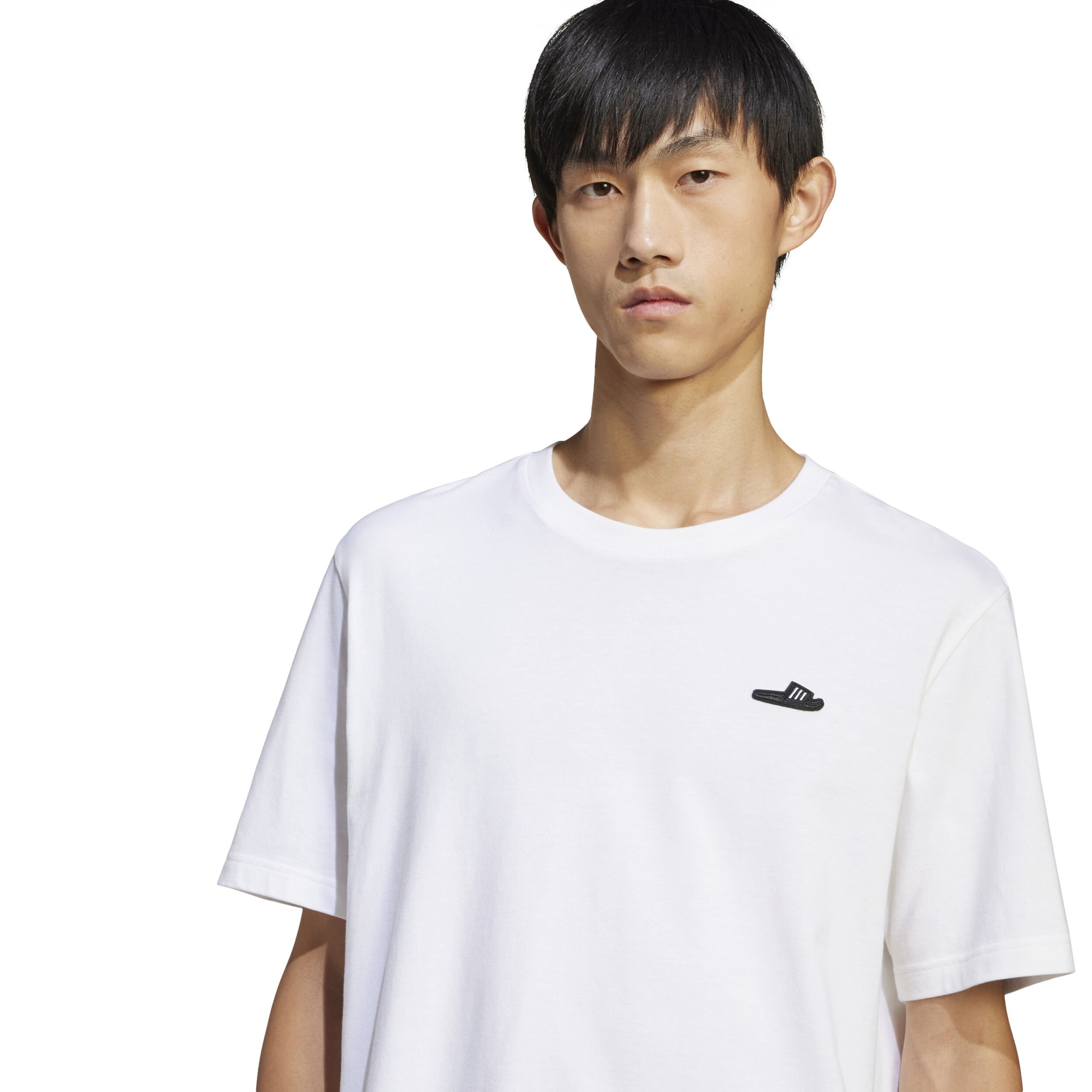 adidas Lounge Slide Graphic T-shirt Hommes - Blanc