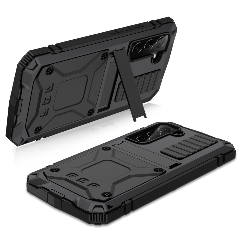 Samsung Galaxy S23 5G Hybrid Hardcase Hülle   Kickstand Aufsteller - Schwarz