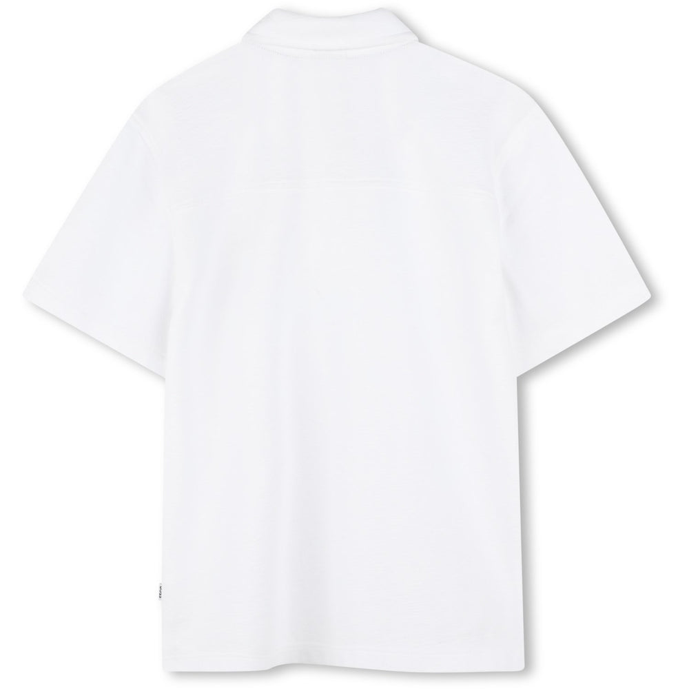 Køb Hugo Boss White Short Sleeved Polo