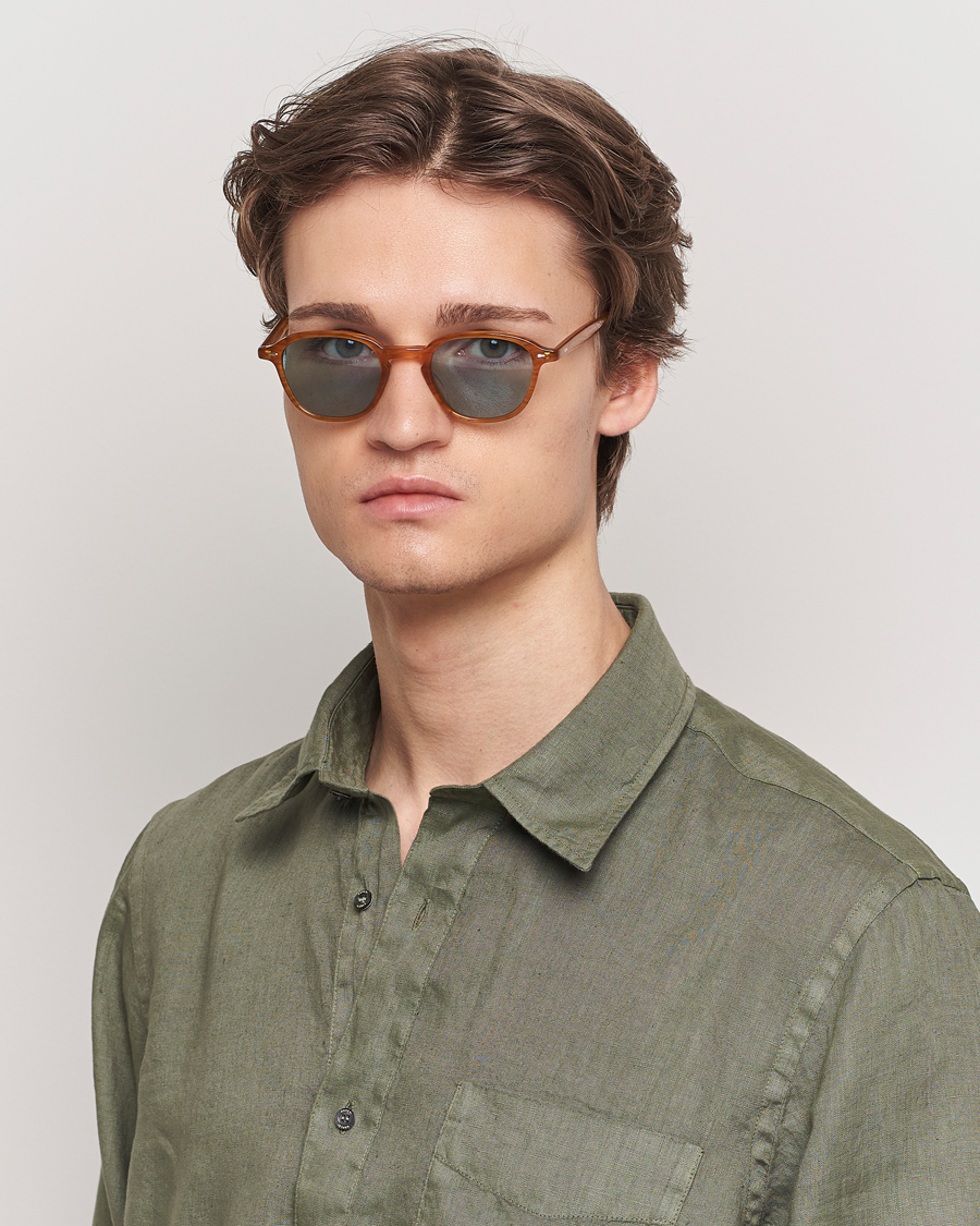 Garrett Leight Gilbert 46 Sunglasses Light Brown