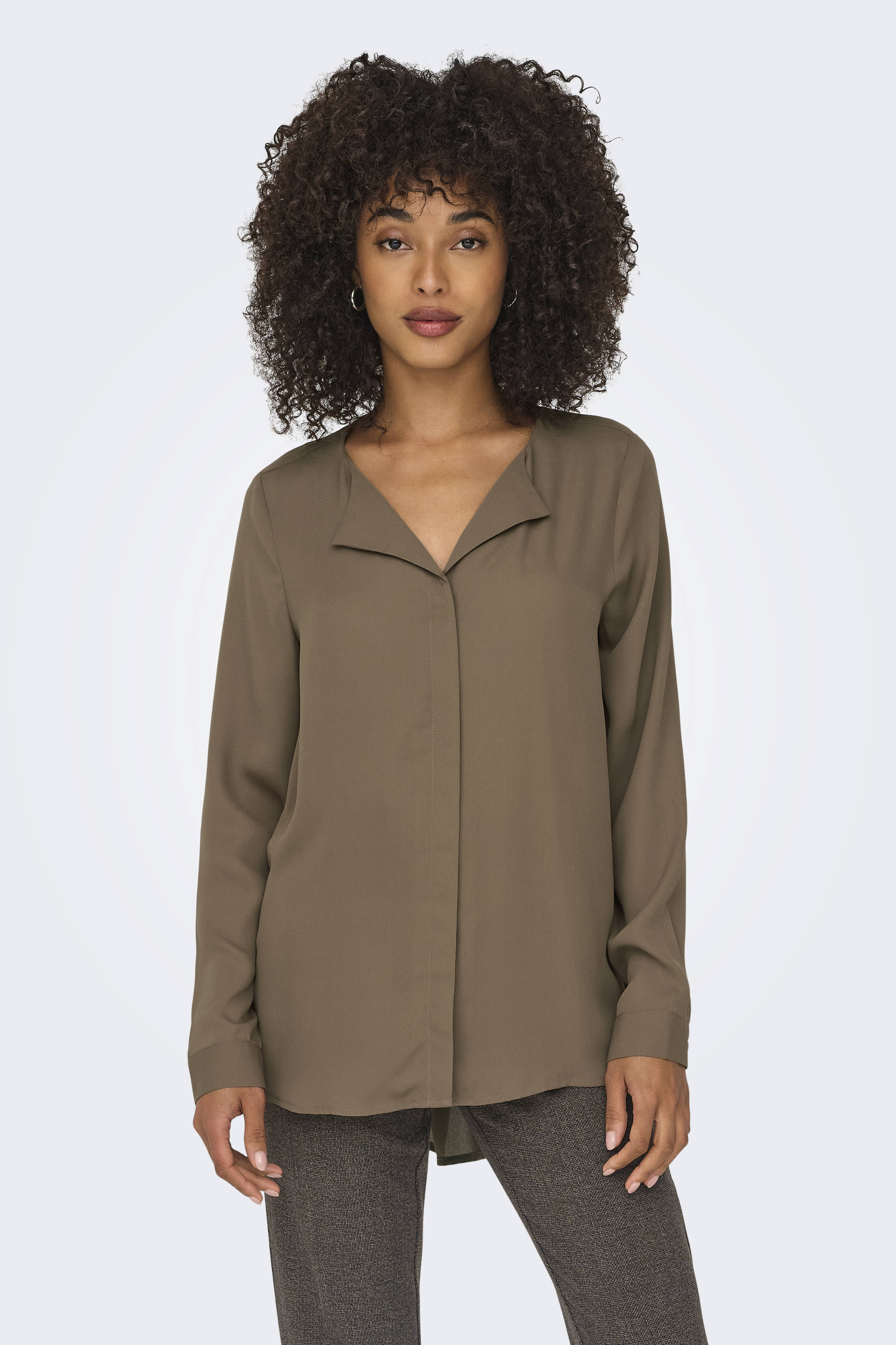 ONLY blouse ONLTIANA bruin