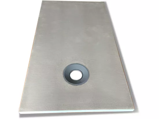 Receveur à carreler en polystyrène extrudé re-découplable - 160 x 90 x 4 cm - DELOS