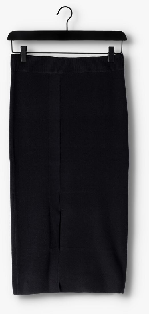 SECOND FEMALE zwarte second female midirok menthina knit skirt