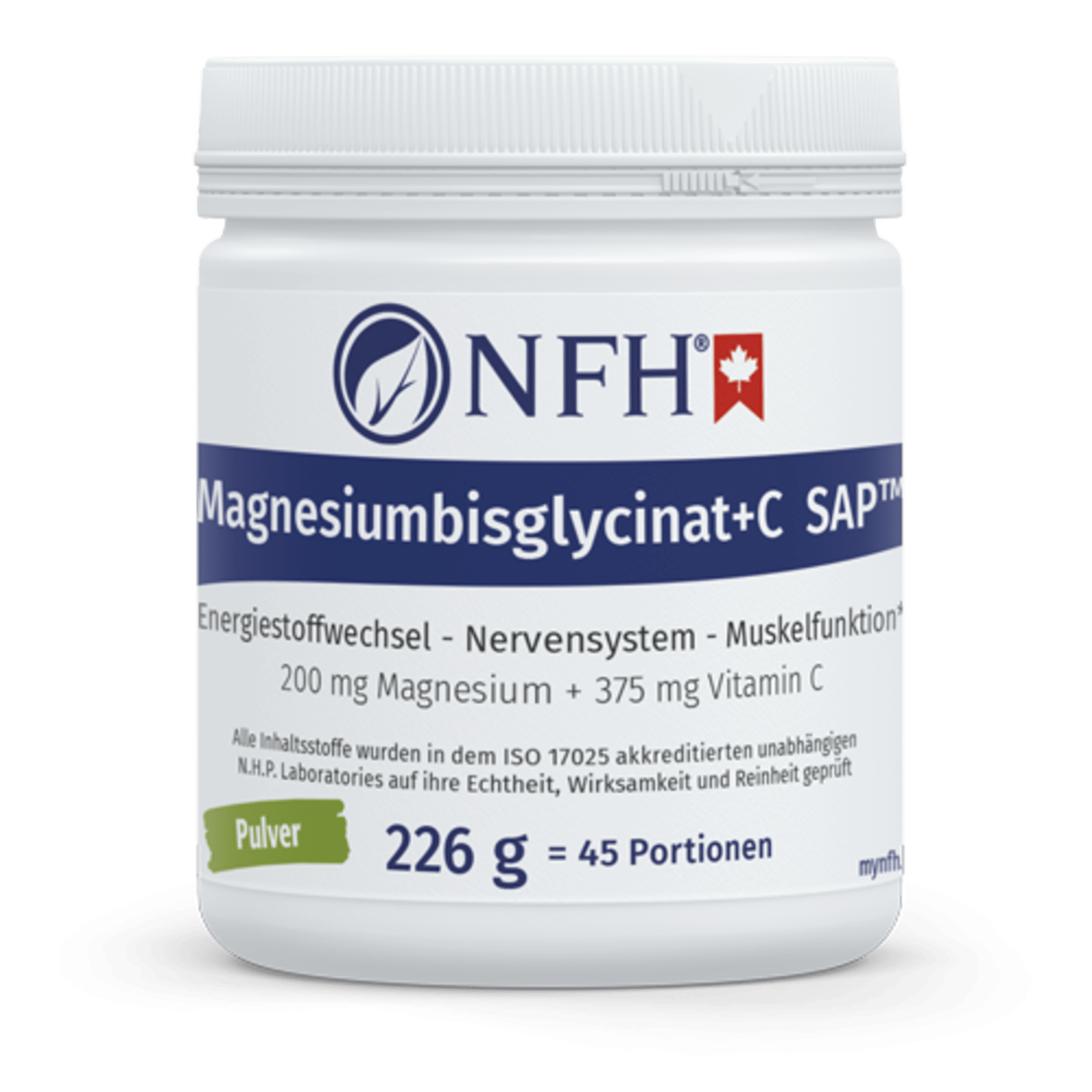 Magnesiumbisglycinat+C SAP (226g)