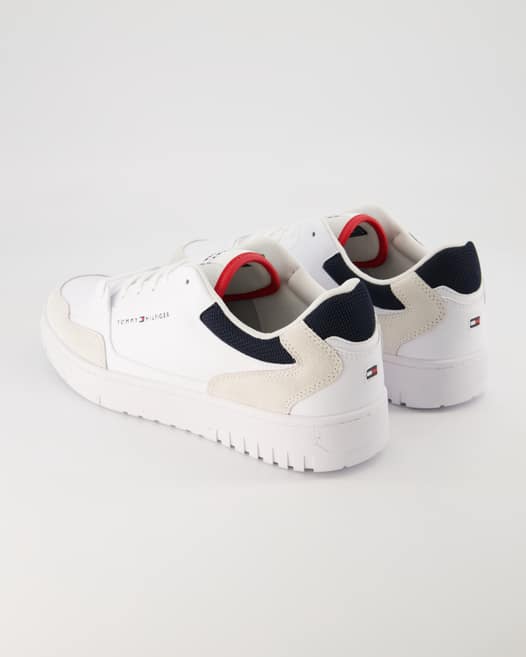 Tommy Hilfiger TH Basket Core LTH Mix ESS Sneaker in Weiß