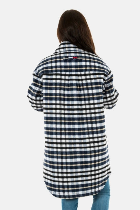 blousons et vestes tommy jeans dw0dw14554 ybr white / multi