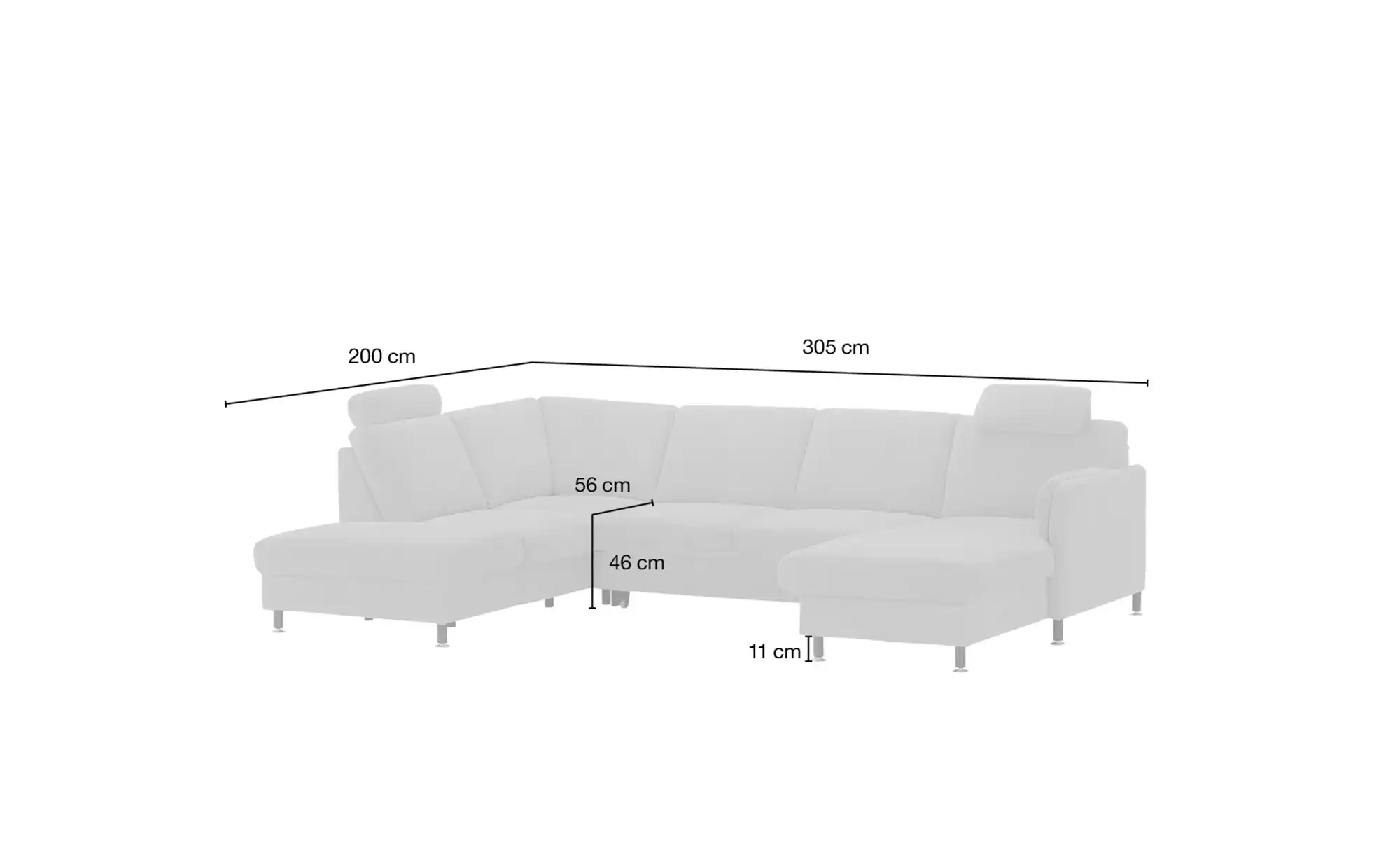 meinSofa Wohnlandschaft Veit