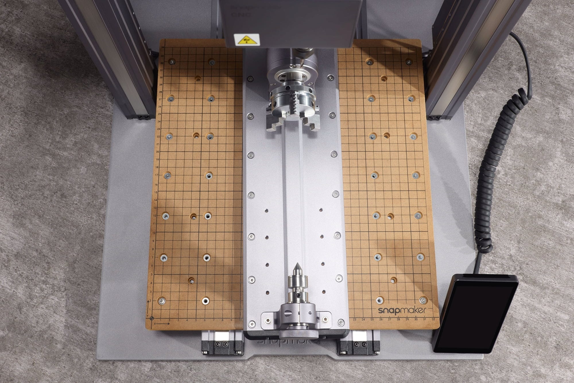 Snapmaker  Rotary Module, A350T/Ray/Artisan    Modul für 4-Achsen-Rotationsfräser und Lasergravur