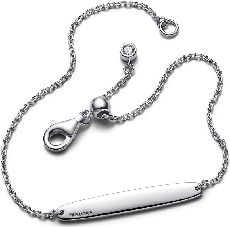 Pandora Armbanden - Gravierbares Stab Kettenarmband in silver