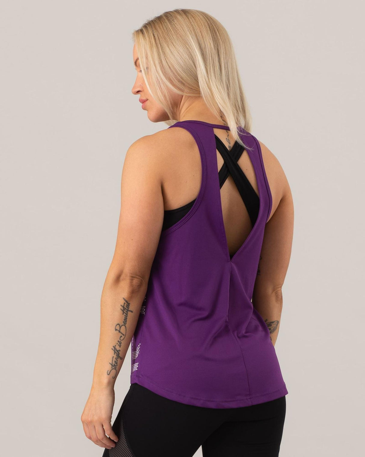 ICIW<br>Loose Cut Tank Top Purple Wmn - XS