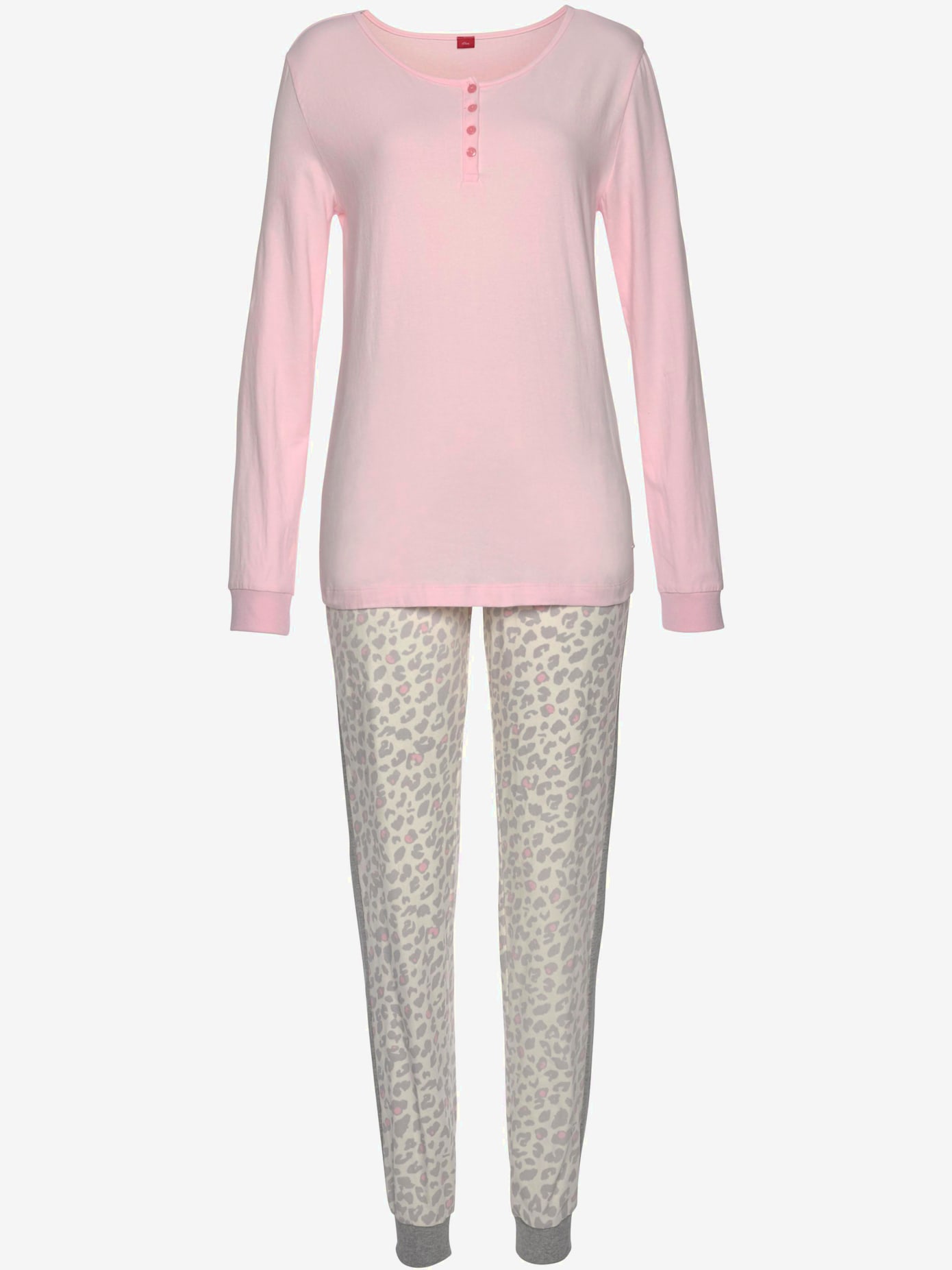 Pyjama imprimé, manches et jambes longues