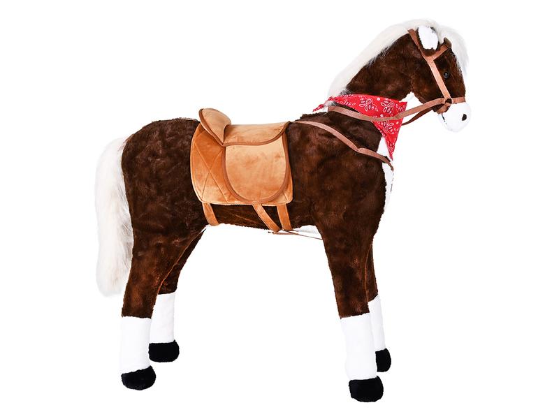 Knorrtoys Stehpferd XXL «Winnie» Braun Spielpferd zum Reiten