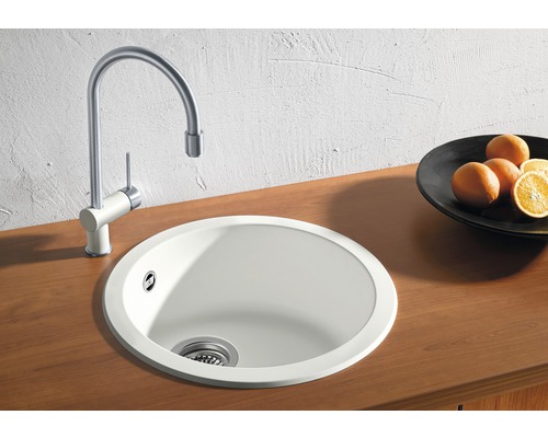 Blanco RONDO spoelbak 450 x 450 mm wit 511621
