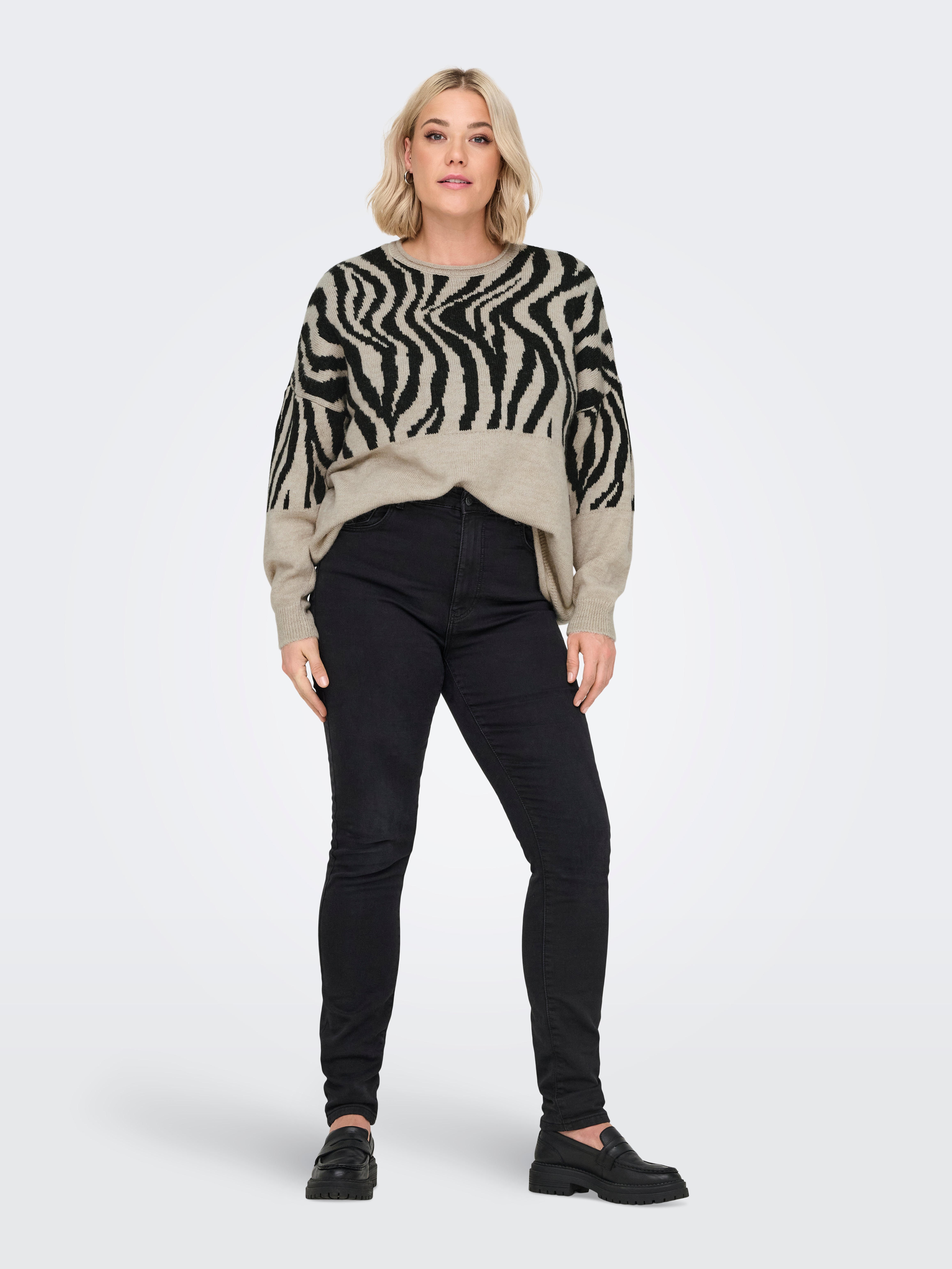 CARJADE Strickpullover Whitecap Gray