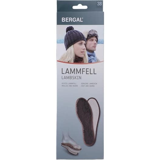 Bergal LAMMFELL Sohle Einlegesohlen in Braun
