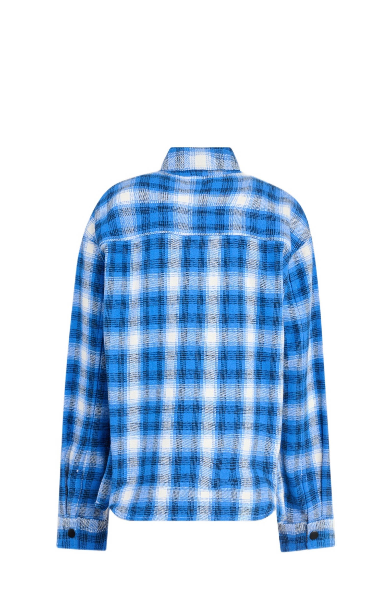 Shoeby overshirt met ruit dessin blau/wit