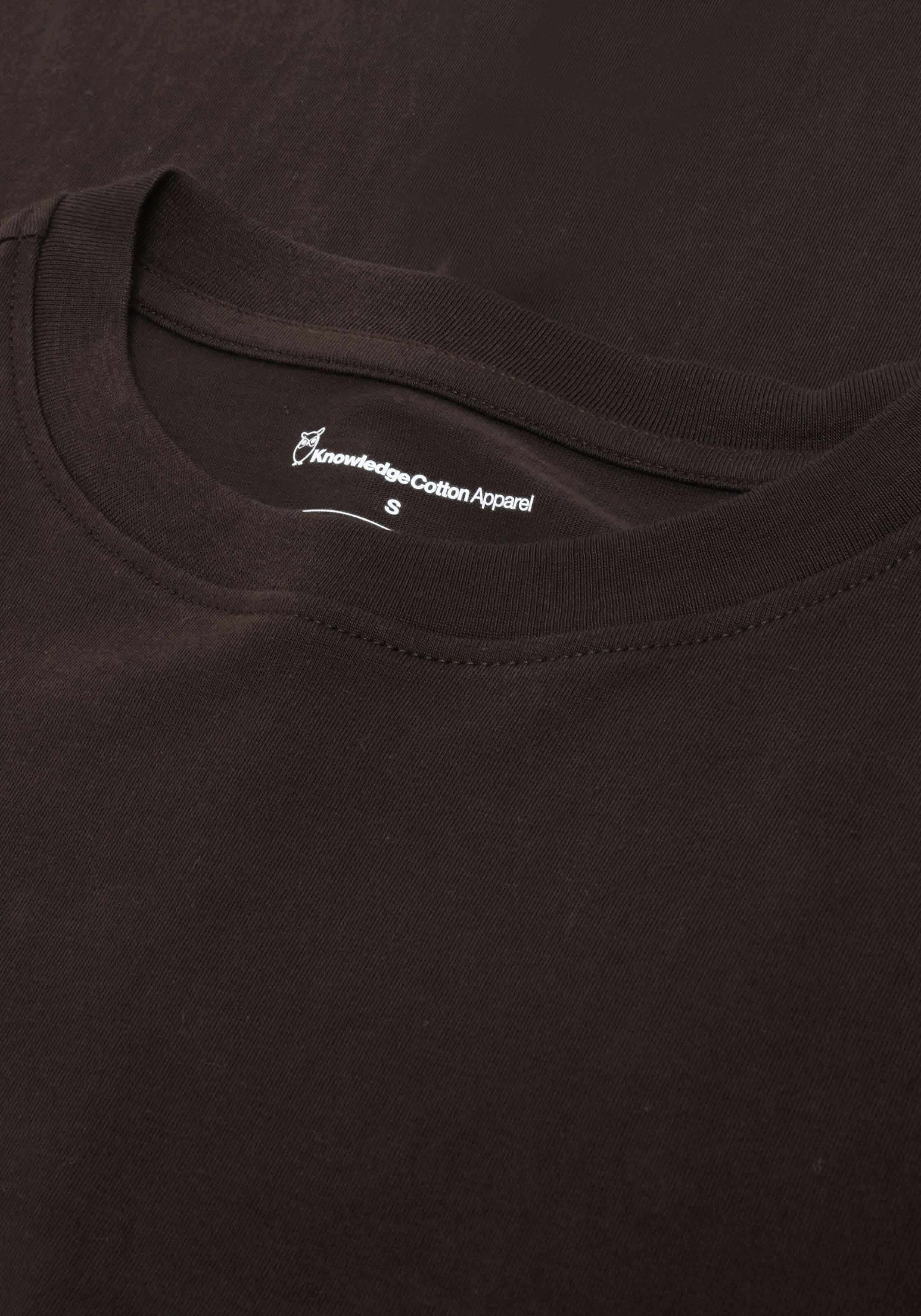 Knowledge Cotton Apparel Longsleeve Basic Pima Cotton Chocolate Torte