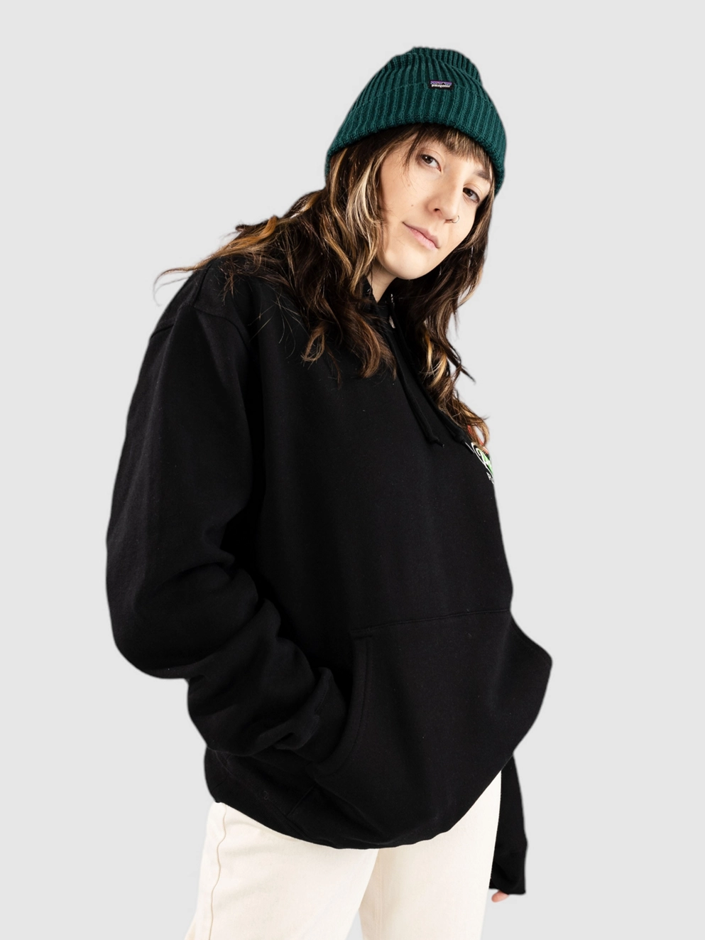 Petals and Peacocks Flower Shop Hoodie black