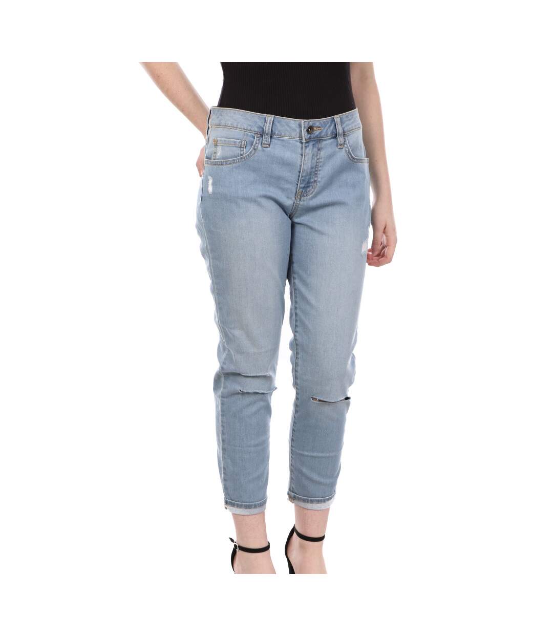 Jean Bleu Femme Vans Boyfriend II