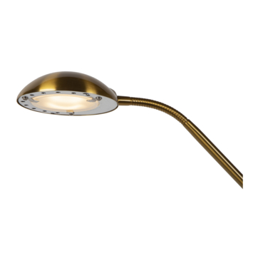 Lucide vloerlamp Zenith messing dimbaar