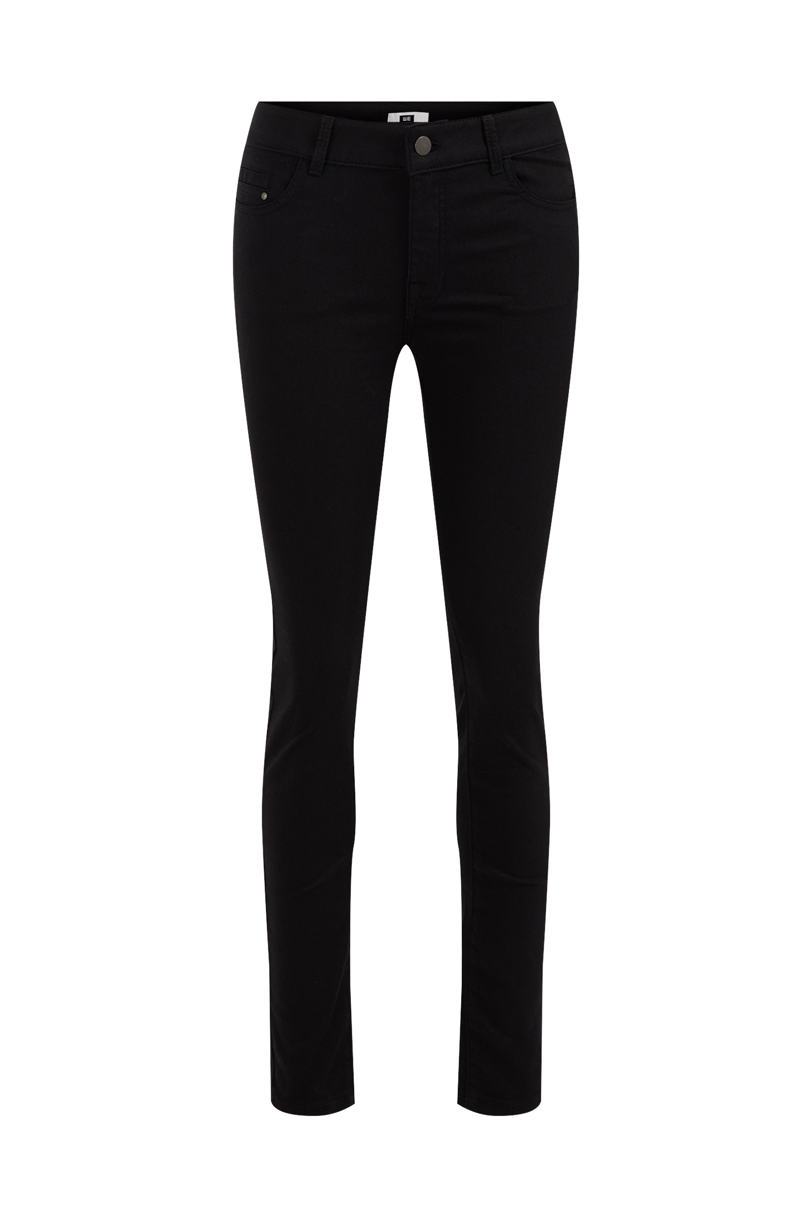 high rise skinny jeans met stretch Blue Ridge Zwart