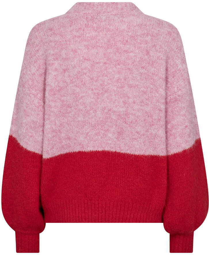 A-VIEW Patrisia new block knit Rose/red