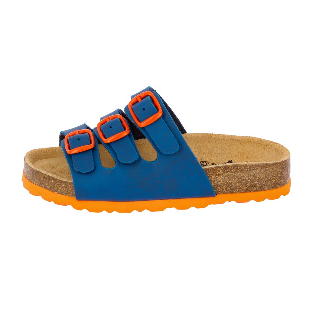Lico Bioline Hausschuhe Kinder marine orange