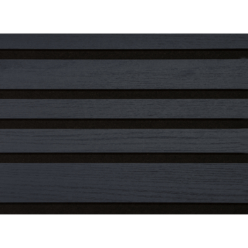 Lattenwand Decowall Acoustic Blend lava eiken, combinatie van verschillende breedtes, 260x30cm, 2 stuks (1.56m2)