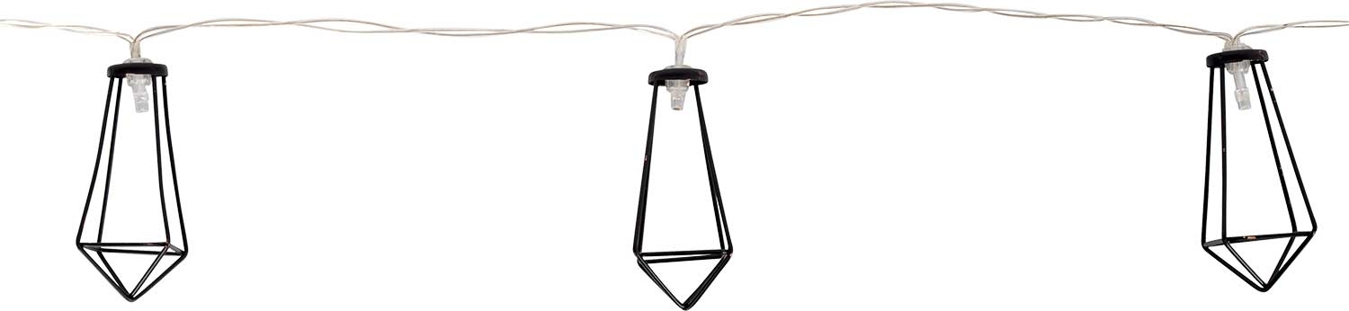 Bo-Camp Galvin batteriebetriebene LED Lichterkette Schwarz