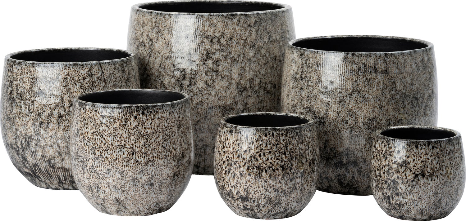 Intratuin bloempot Eren grijs D 14 H 16 cm