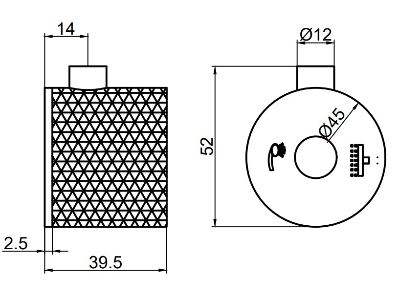 Saniclear Exclusive Curved omstelknop voor opbouw thermostaatkranen (SK38380, SK22979 en SK22980)