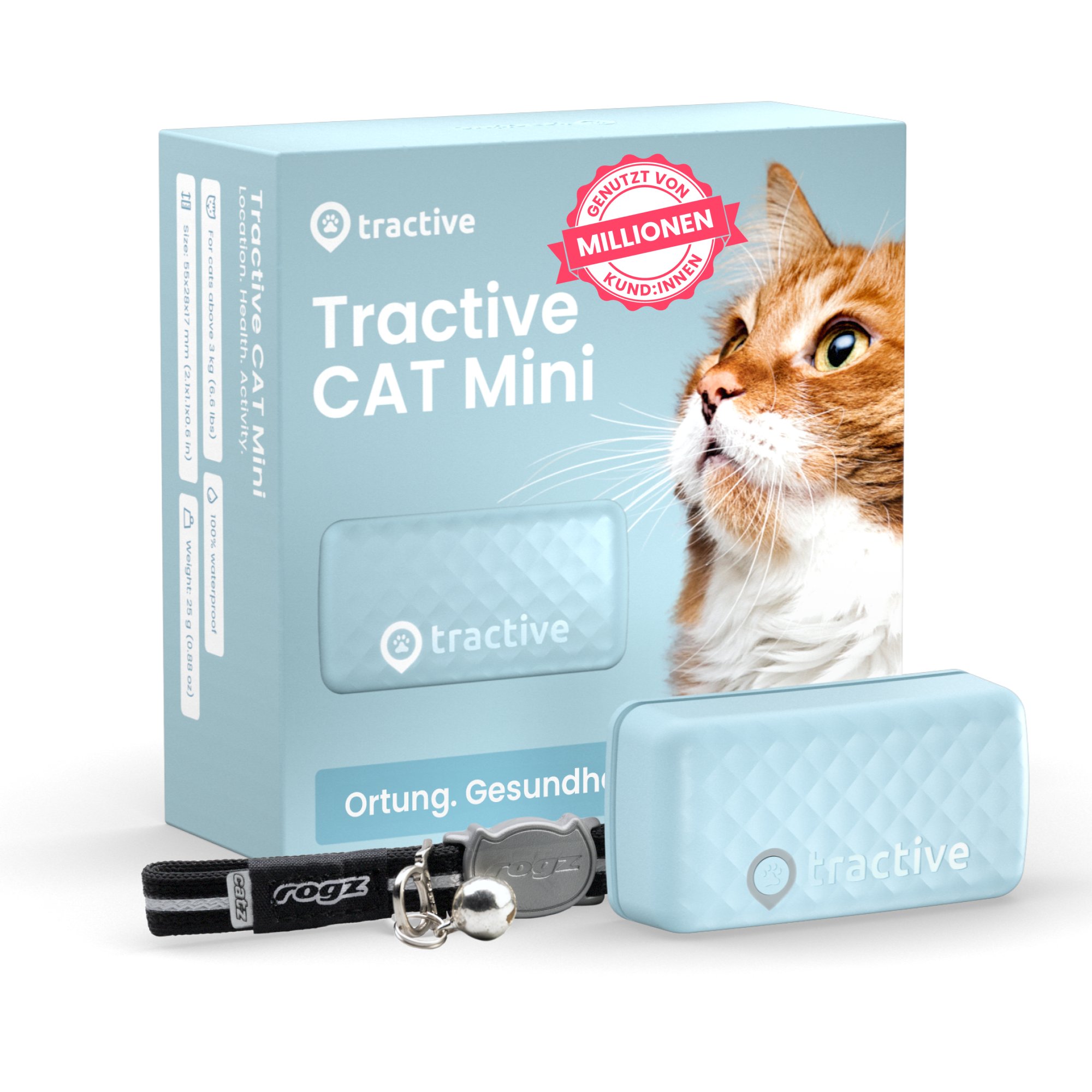 Tractive GPS CAT Mini - Cat Tracker & Activity Monitor | EXCL. ABO