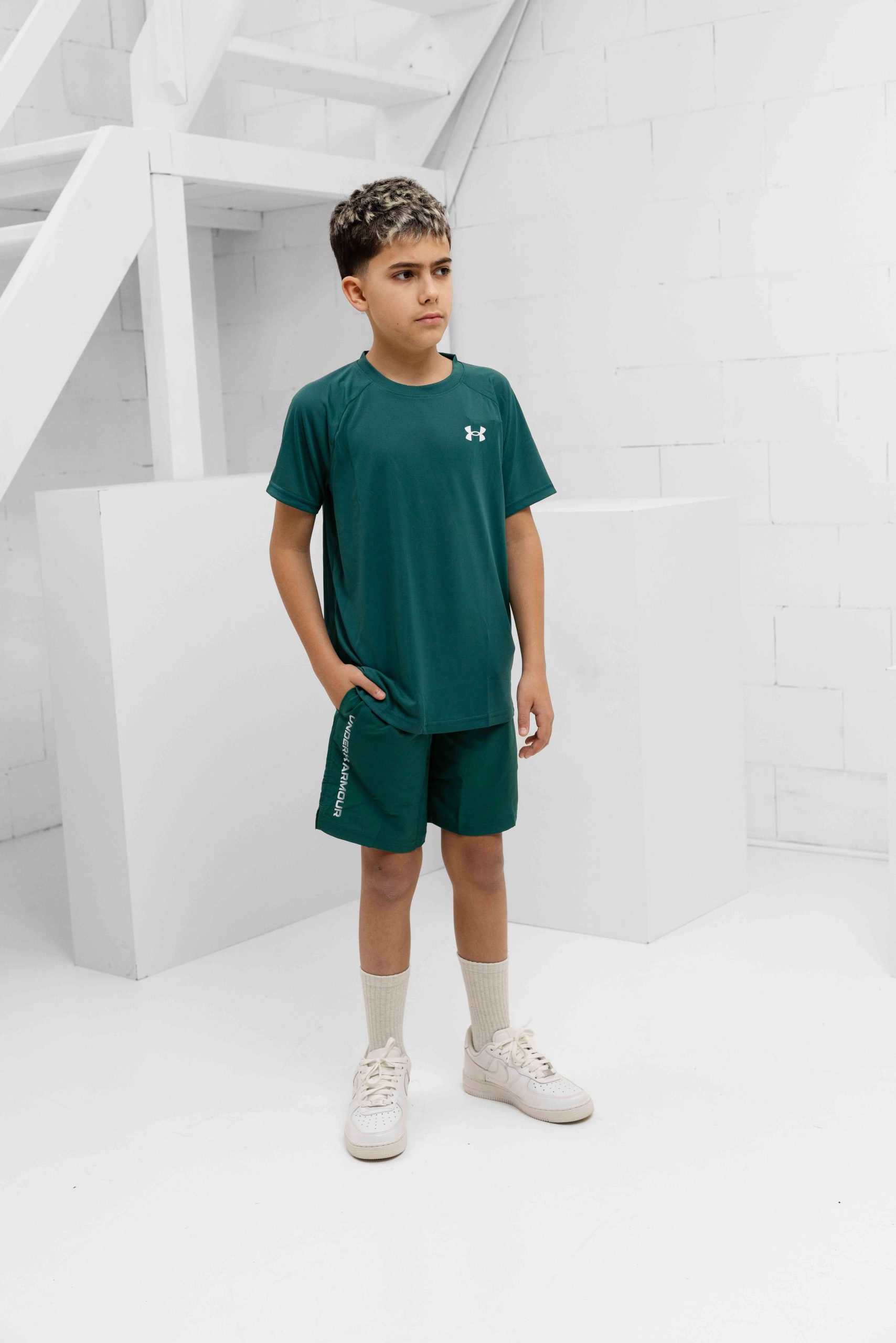 Under Armour Tech 2.0 Zomerset Kids Donkergroen
