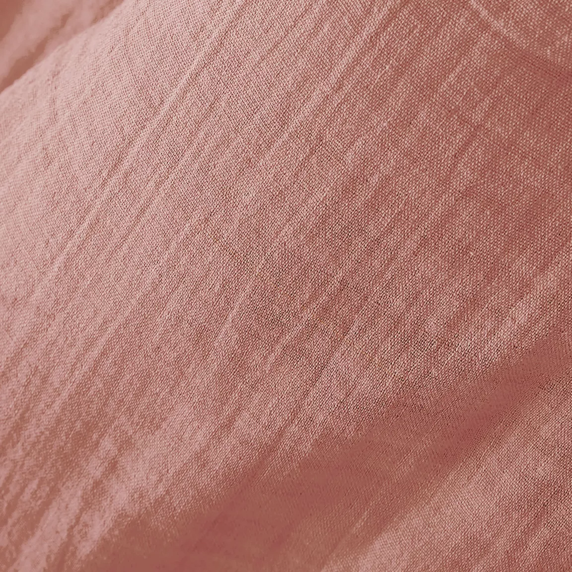 Taie de traversin gaze de coton (L185 cm) Gaïa Rose pêche