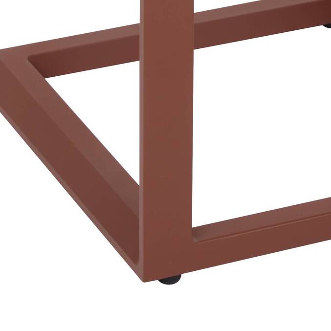 Table d'appoint de jardin carrée EVASION Acajou
