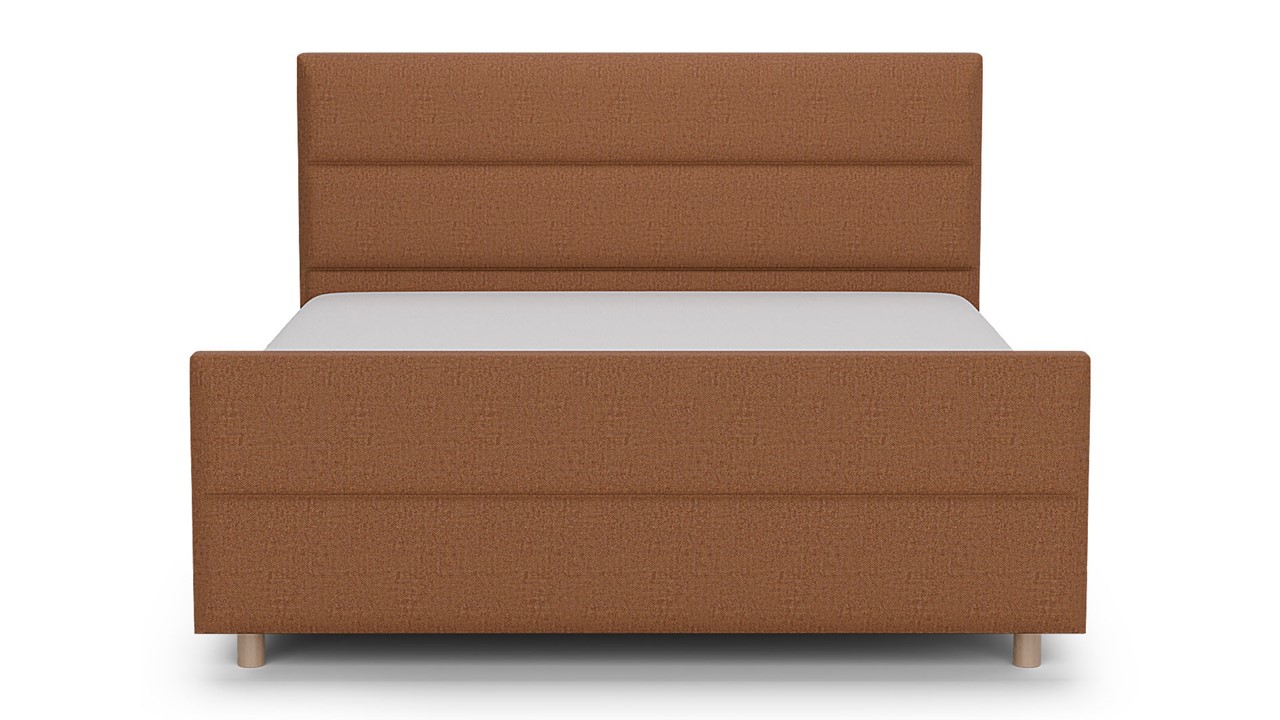 Elektrische boxspring Mica - Soft touch terracotta