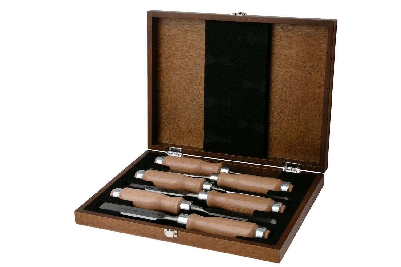 Narex Wood Line Profi Bevel Edge Chisel Set 853055, beitelset 6-10-12-16-20-26 mm, 6-delig