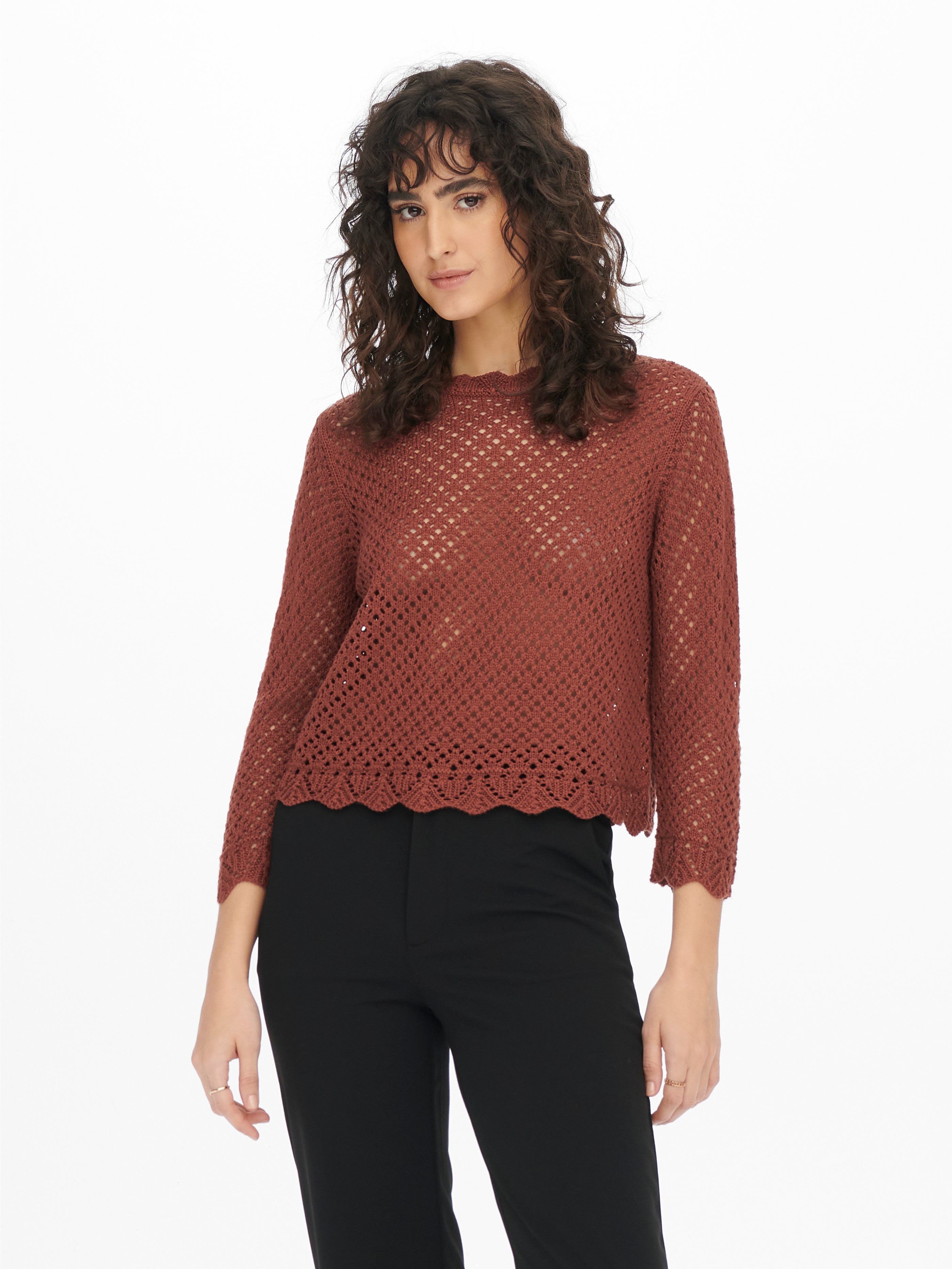 JDYSUN Strickpullover Smoked Paprika