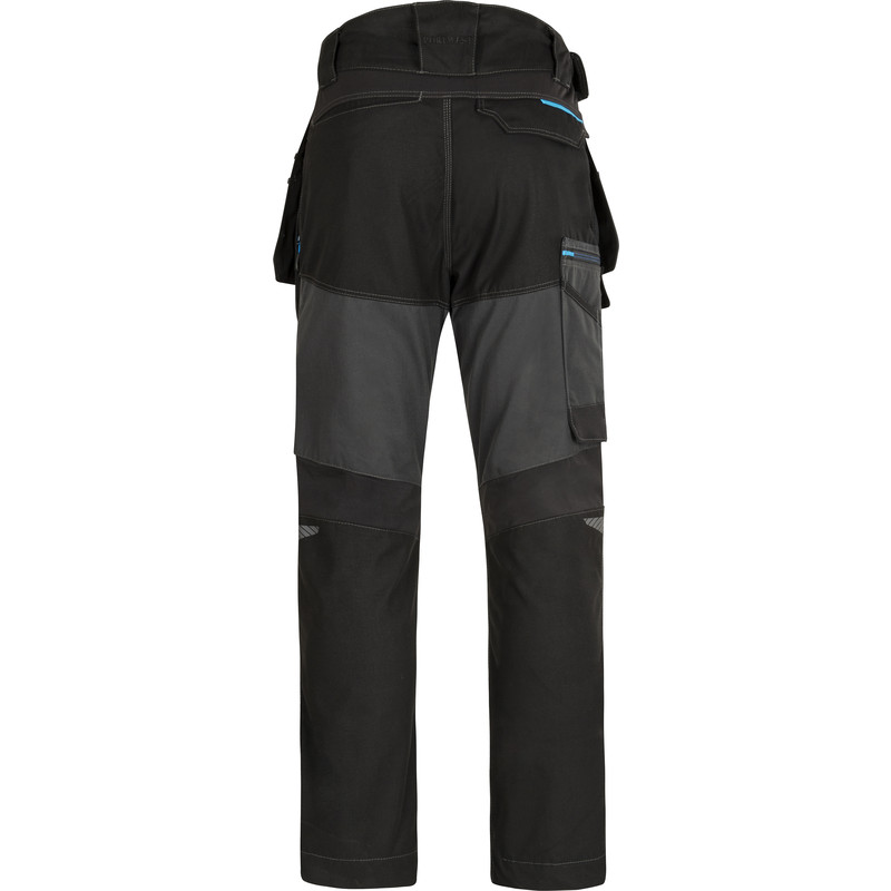 Portwest WX3 stretch werkbroek met holsterzakken + gratis kniestukken 48 grijs/zwart*