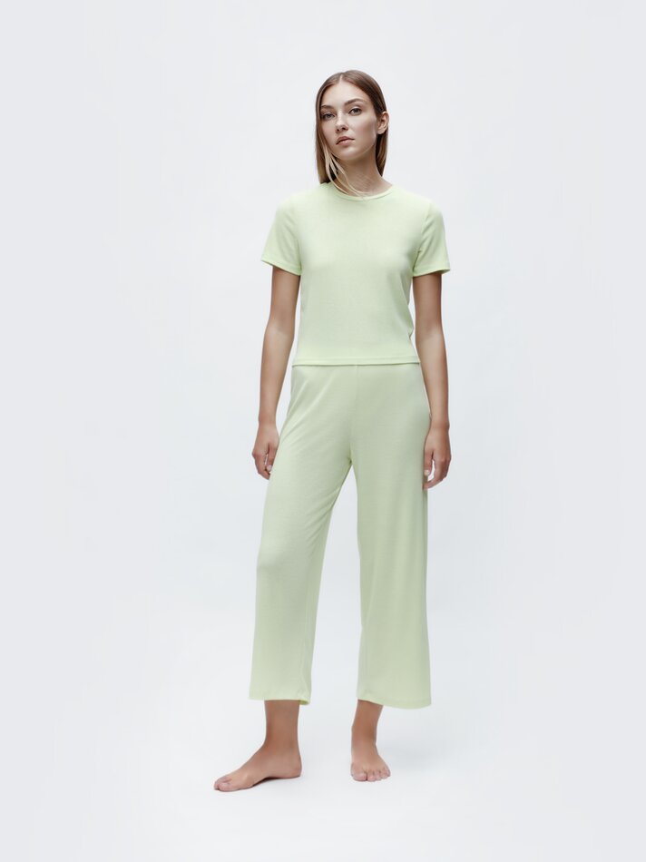 Calça de pijama canelada - Lima