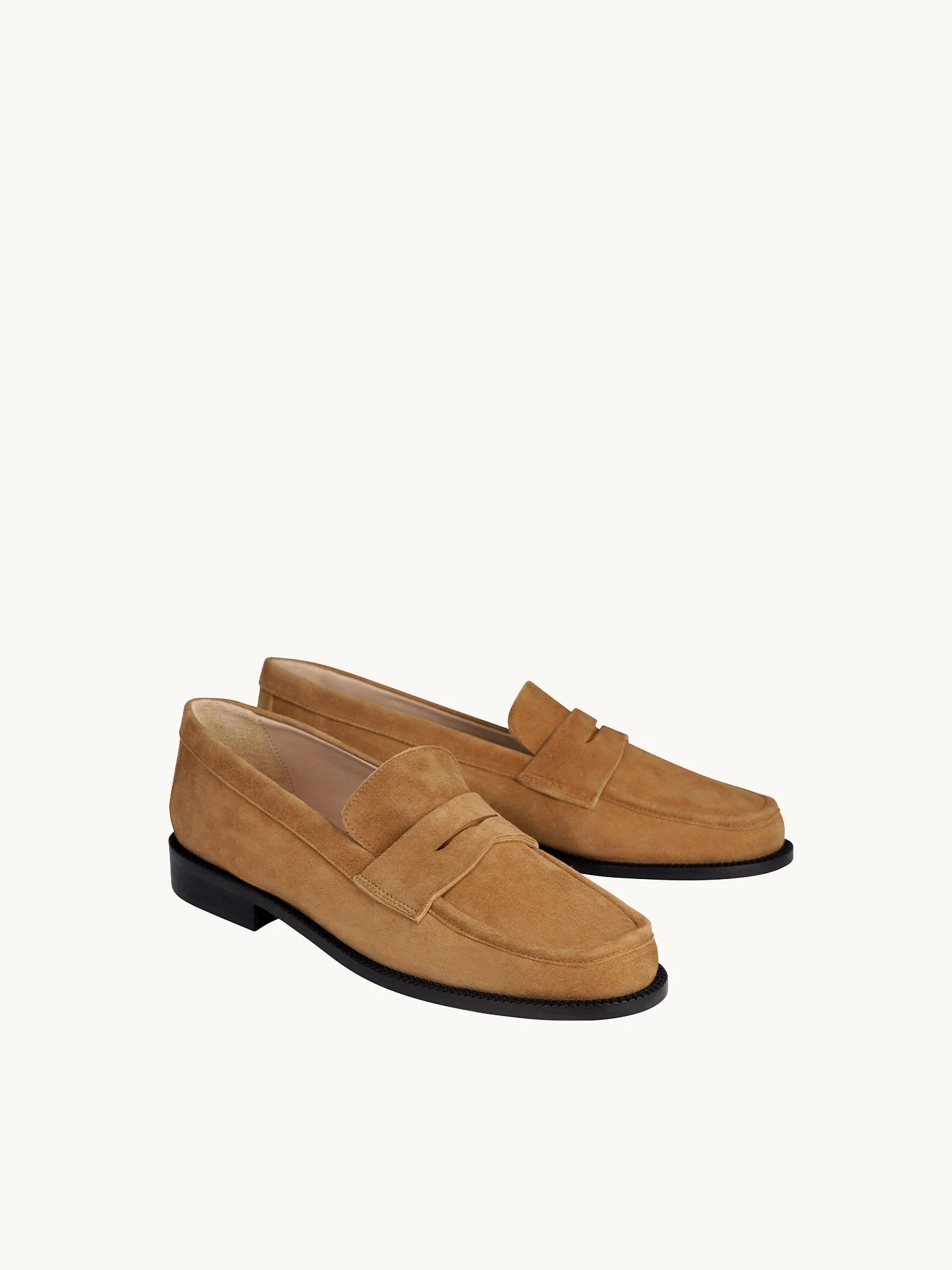 LISSA CAMEL - Mocassins en cuir velours | Marron