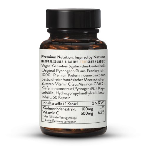 Sunday Natural Products  Pycnogenol ®100+C Kiefernrindenextrakt