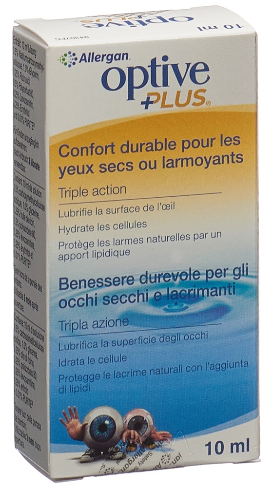 OPTIVE Plus Augen-Pflegetropfen Gtt Opht Fl 10 ml
