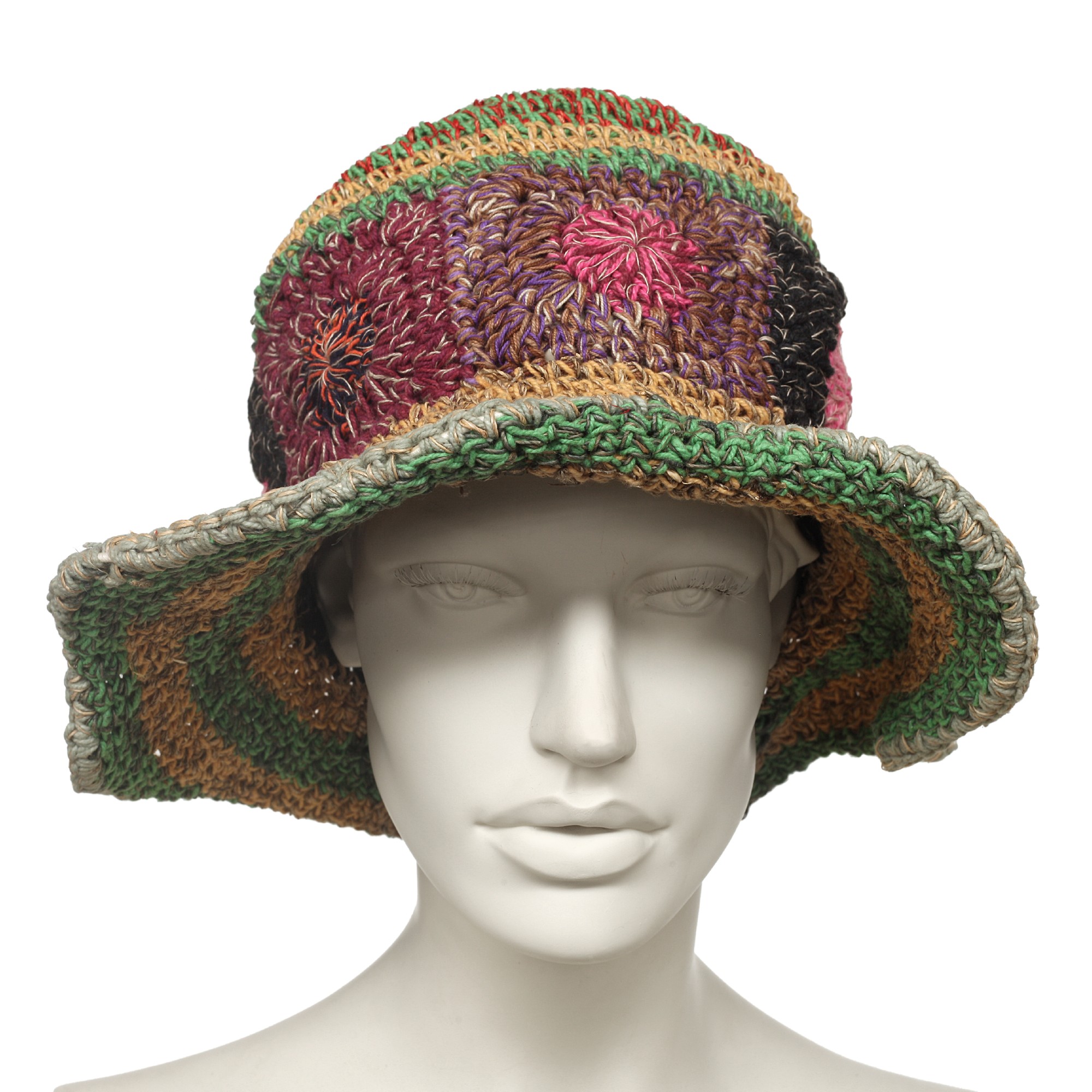 Sommerhut, multicolor, aus Hanf und Baumwolle günstig bestellen
