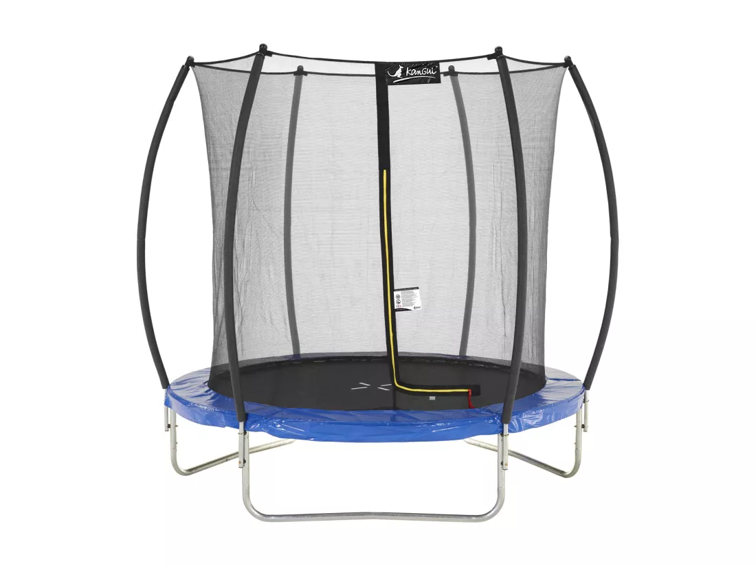 Kangui - Trampoline rond Ø250cm avec filet de sécurité intérieur- Bleu- FPR 250